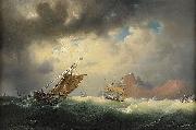 marcus larson Skepp pa stormigt hav china oil painting artist